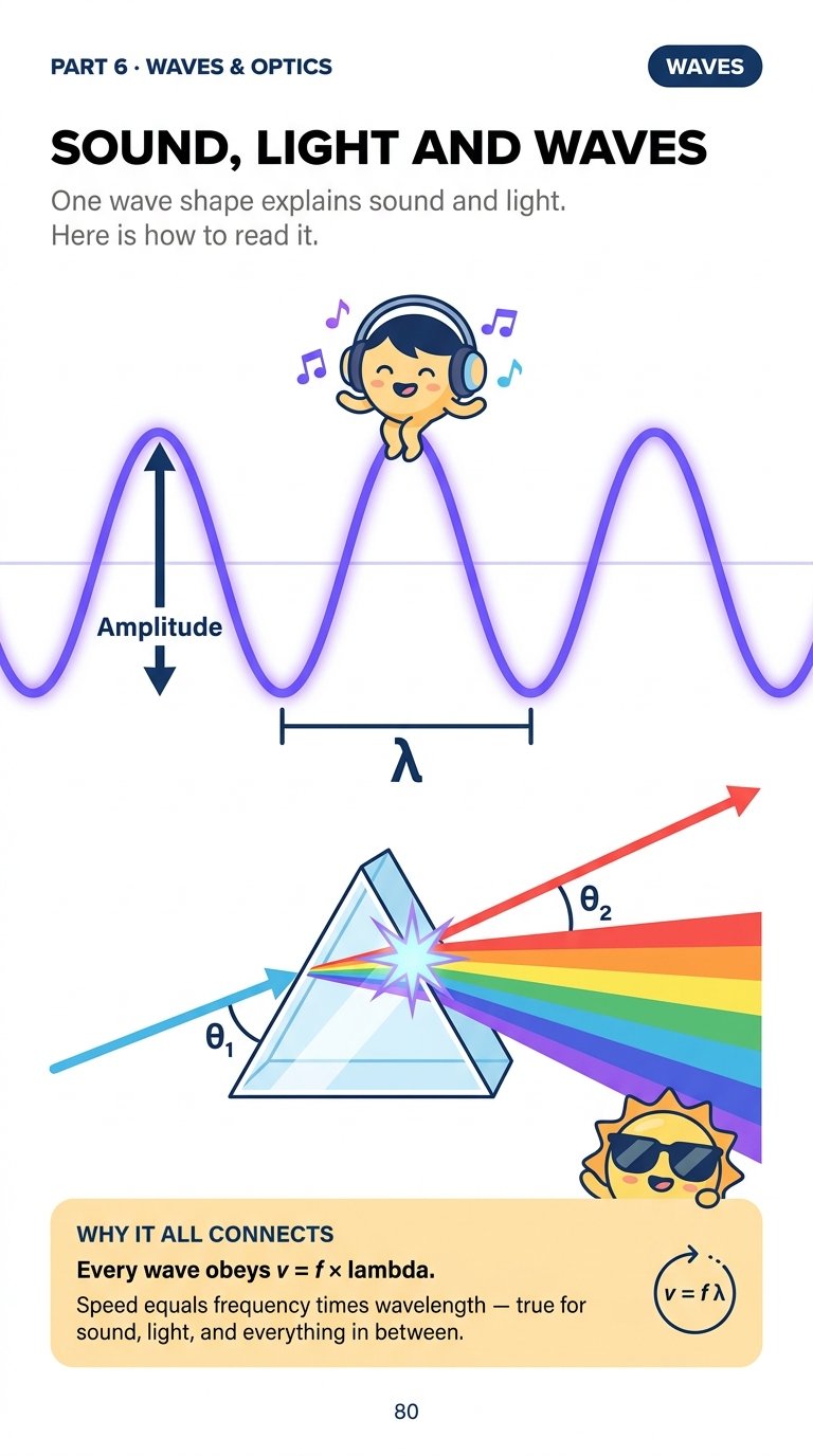 Sound, light and waves